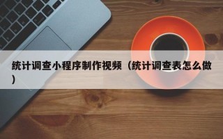绥化统计调查小程序制作视频（统计调查表怎么做）
