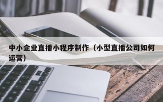 绥化中小企业直播小程序制作（小型直播公司如何运营）