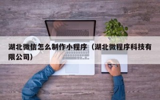 绥化湖北微信怎么制作小程序（湖北微程序科技有限公司）